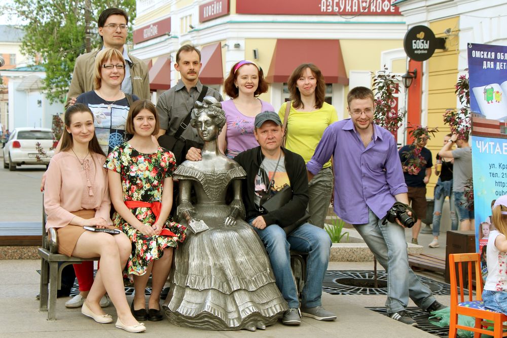 Участники литературного проекта «Мы – Омск!» (руководитель – Александр Тихонов)